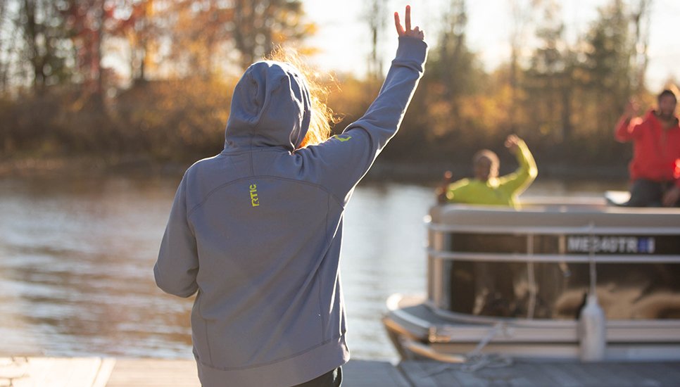 Water-Repellent Pullover Hoodie - Athletic Fit